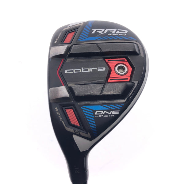 Used Cobra Rad Speed One Length 4 Hybrid / 21 Deg / Lite Flex / Left-Handed