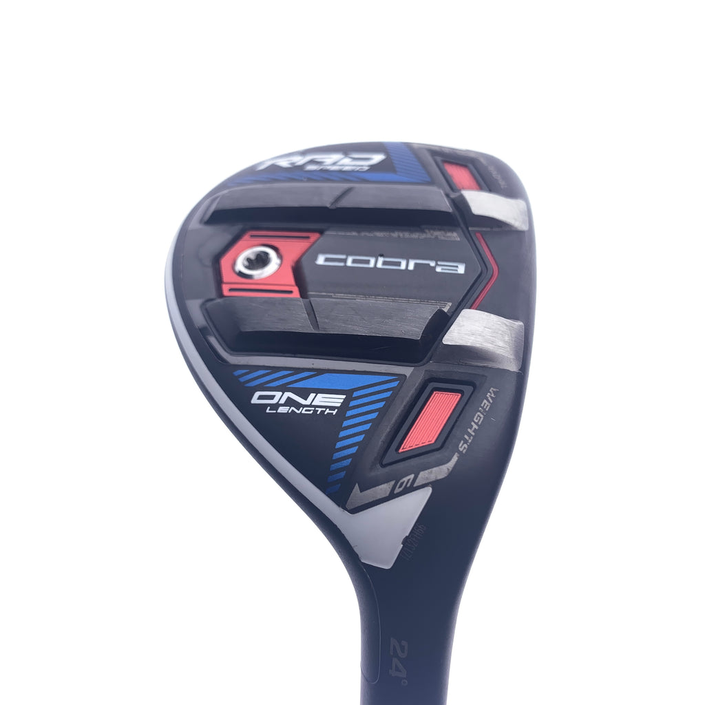 Used Cobra Rad Speed One Length 5 Hybrid / 24 Degrees / Regular Flex