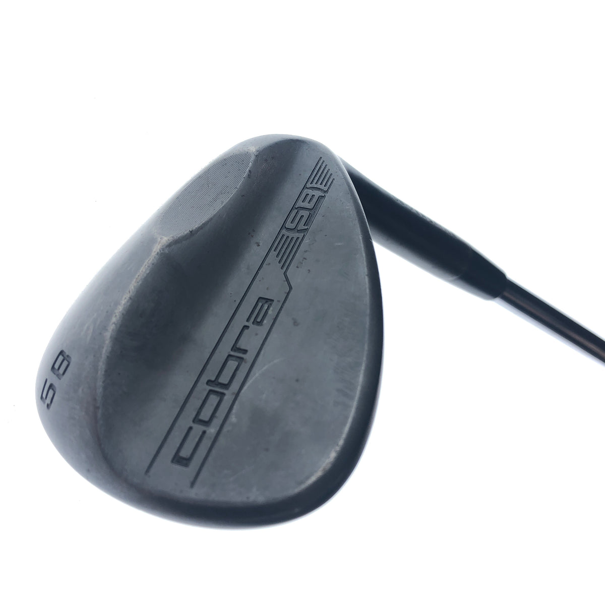 Used Cobra Snakebite 2023 Black Satin Lob Wedge / 58.0 Degrees / Stiff Flex