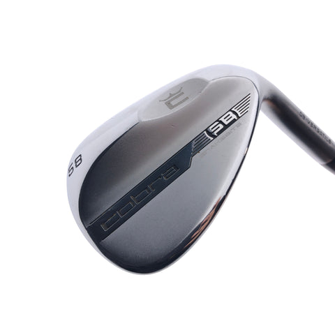 Used Cobra Snakebite 2023 Chrome Lob Wedge / 58.0 Degrees / Stiff Flex