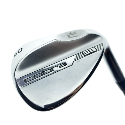 Used Cobra Snakebite 2023 Chrome Lob Wedge / 60.0 Degrees / Stiff Flex