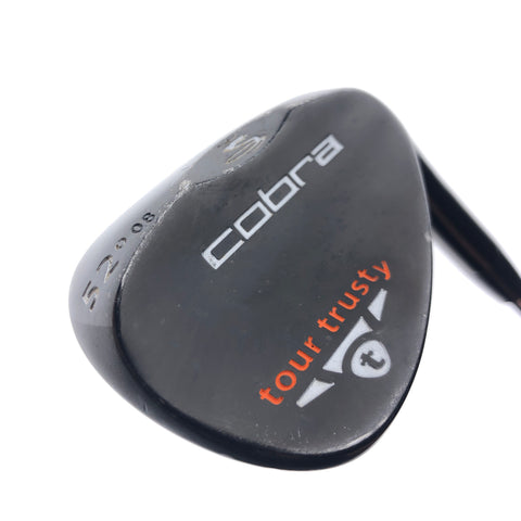 Used Cobra Tour Trusty Black Gap Wedge / 52.0 Degrees / Wedge Flex