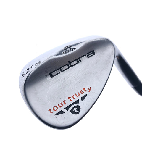 Used Cobra Tour Trusty Satin Gap Wedge / 52.0 Degrees / Stiff Flex