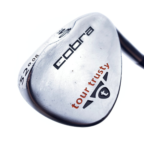 Used Cobra Tour Trusty Satin Gap Wedge / 52.0 Degrees / Stiff Flex