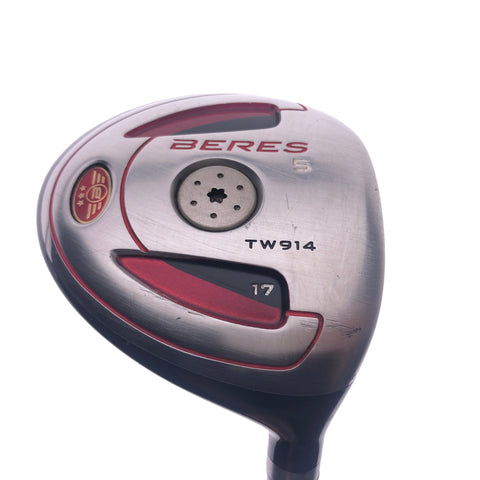 Used Honma Beres TW 914 5 Fairway / 17 Degrees / Armrq B70 3 Star X-Stiff Flex