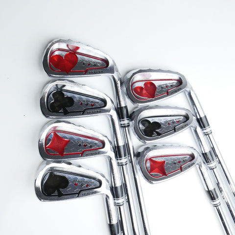 Used Itobori MTG Golf Straight Flush Cavity Iron Set / 4 - SW + GW + LW / Stiff