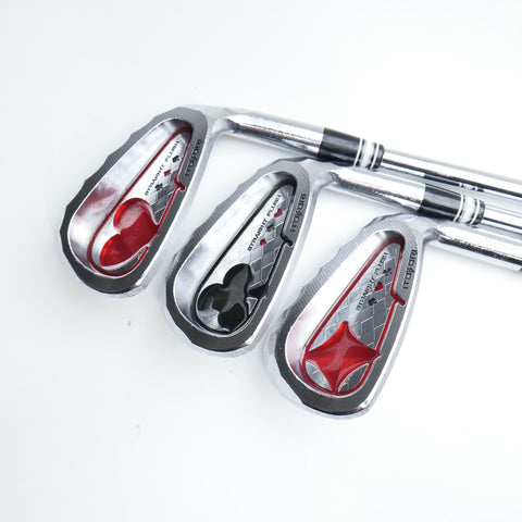 Used Itobori MTG Golf Straight Flush Cavity Iron Set / 4 - SW + GW + LW / Stiff