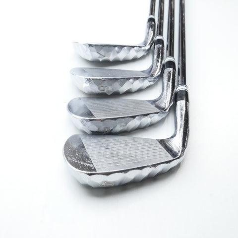 Used Itobori MTG Golf Straight Flush Cavity Iron Set / 4 - SW + GW + LW / Stiff