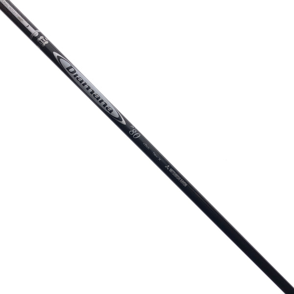 Used Mitsubishi Diamana D+ 80 Fairway Shaft / X-Stiff Flex / Titleist Gen 2