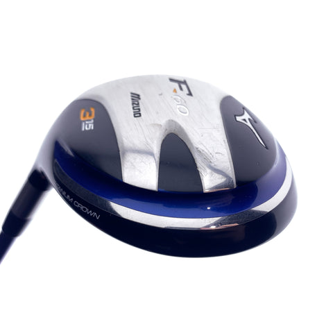 Used Mizuno F-60 3 Fairway Wood / 15 Degrees / Left-Handed / Stiff Flex