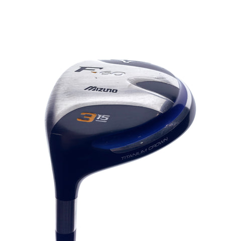 Used Mizuno F-60 3 Fairway Wood / 15 Degrees / Left-Handed / Stiff Flex