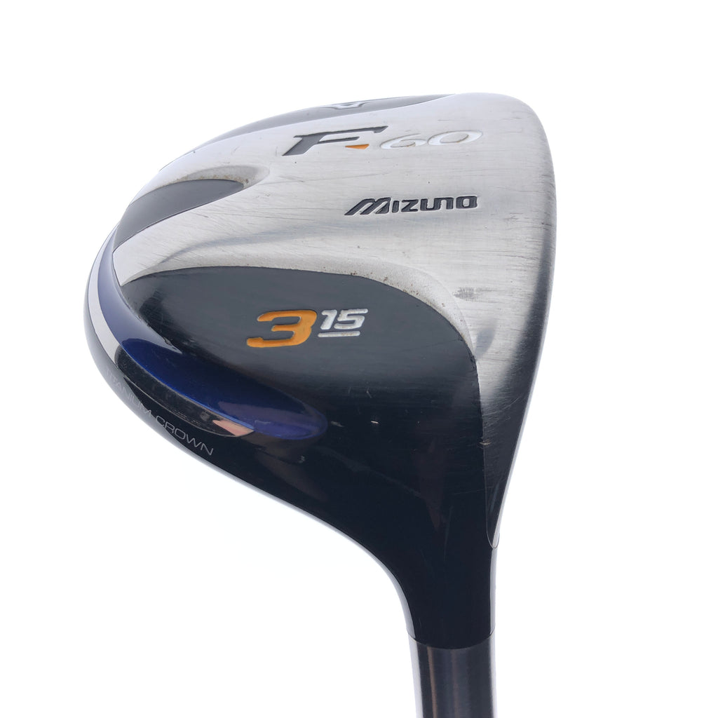 Used Mizuno F-60 3 Fairway Wood / 15 Degrees / Regular Flex
