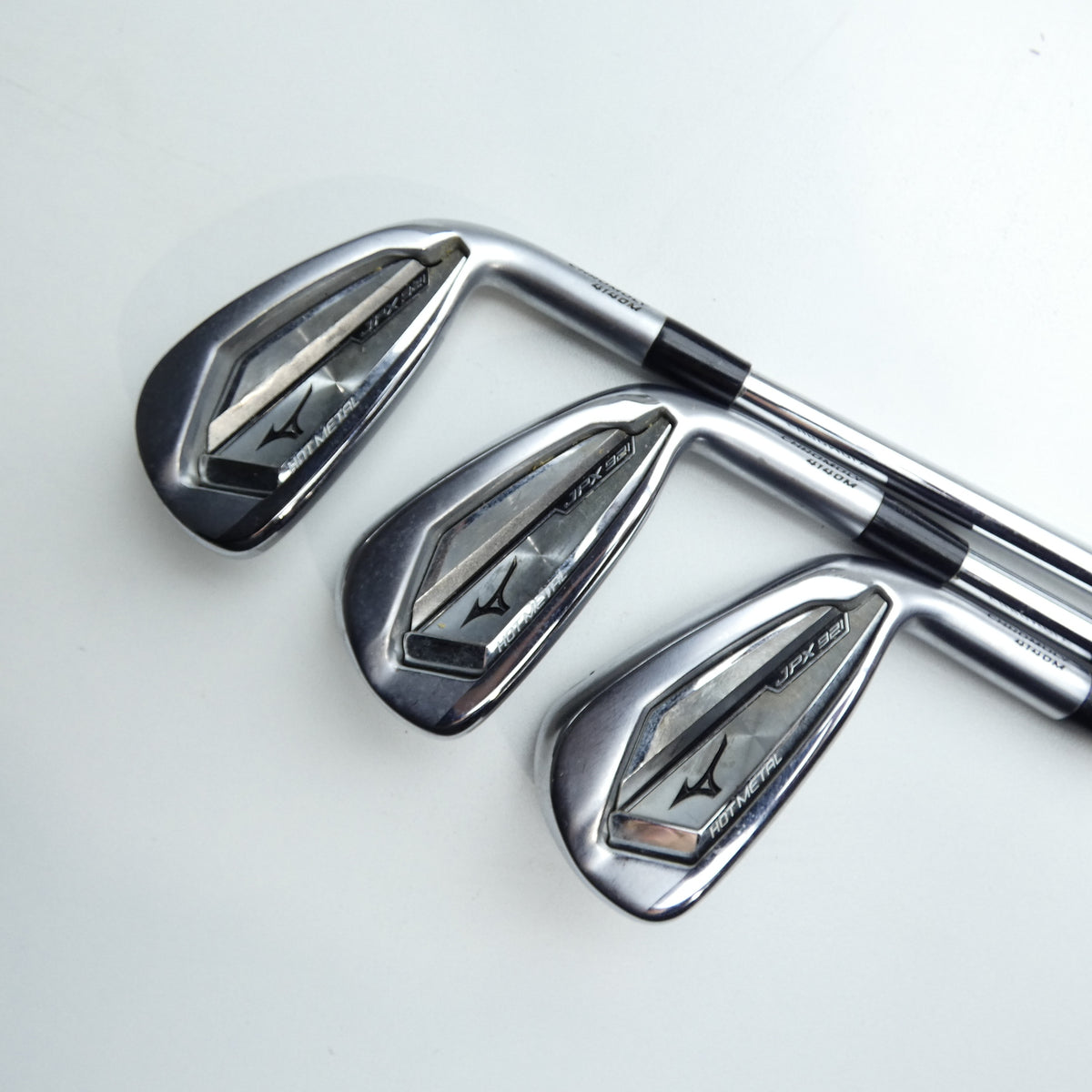 Used Mizuno JPX 921 Hot Metal Iron Set / 5 - PW / Stiff Flex