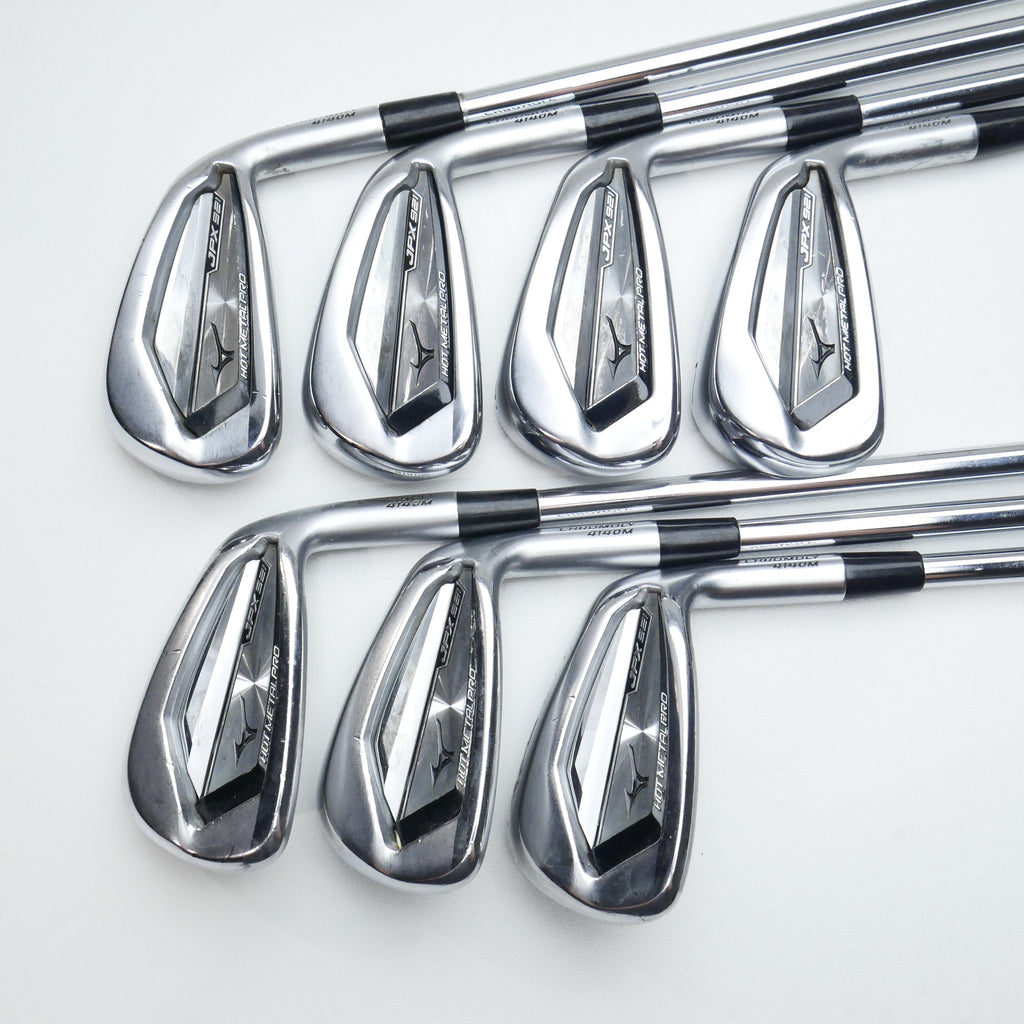 Used Mizuno JPX 921 Hot Metal Pro Iron Set / 4 - PW / Stiff Flex