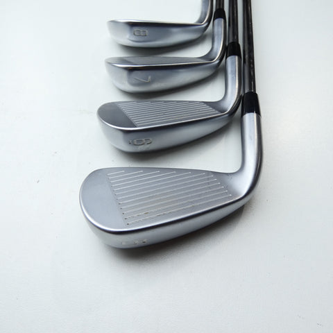 Used Mizuno JPX 923 Hot Metal Iron Set / 5 - PW + GW / Stiff Flex
