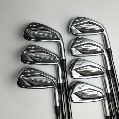 Used Mizuno JPX 923 Hot Metal Pro Iron Set / 4 - PW / Stiff Flex