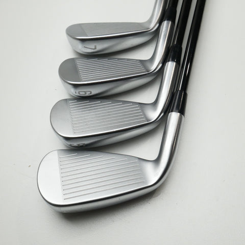 Used Mizuno JPX 923 Hot Metal Pro Iron Set / 4 - PW / Stiff Flex