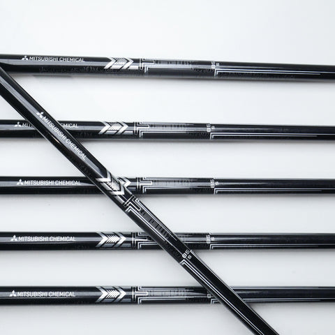 Used Mizuno JPX 925 Hot Metal Black Iron Set / 6 - PW + GW / Stiff Flex