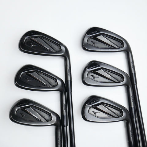 Used Mizuno JPX 925 Hot Metal Black Iron Set / 6 - PW + GW / Stiff Flex