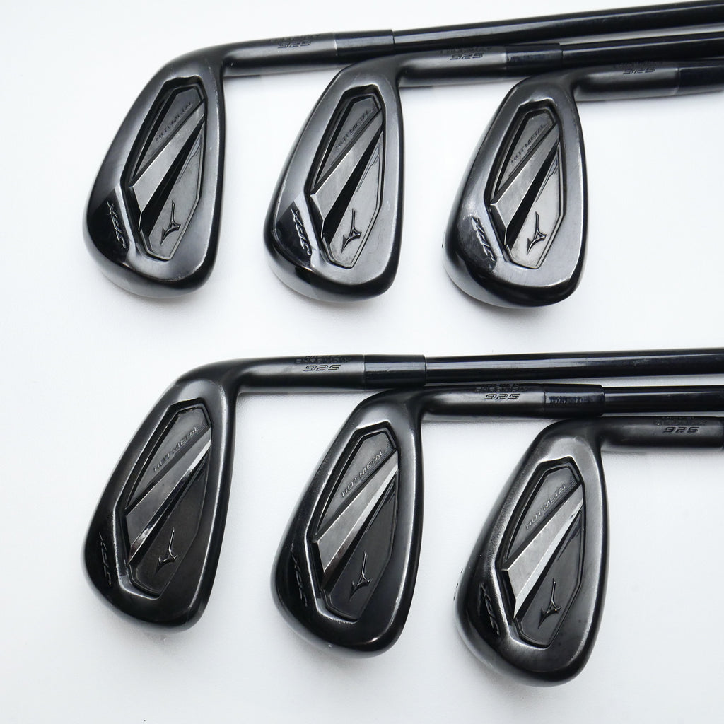 Used Mizuno JPX 925 Hot Metal Black Iron Set / 6 - PW + GW / Stiff Flex