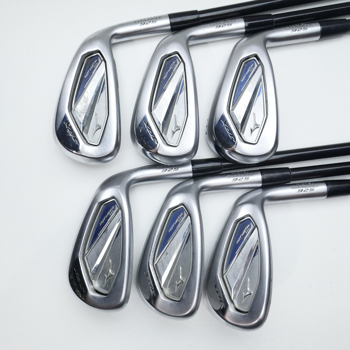 Used Mizuno JPX 925 Hot Metal HL Iron Set / 6 - PW + GW / Regular Flex
