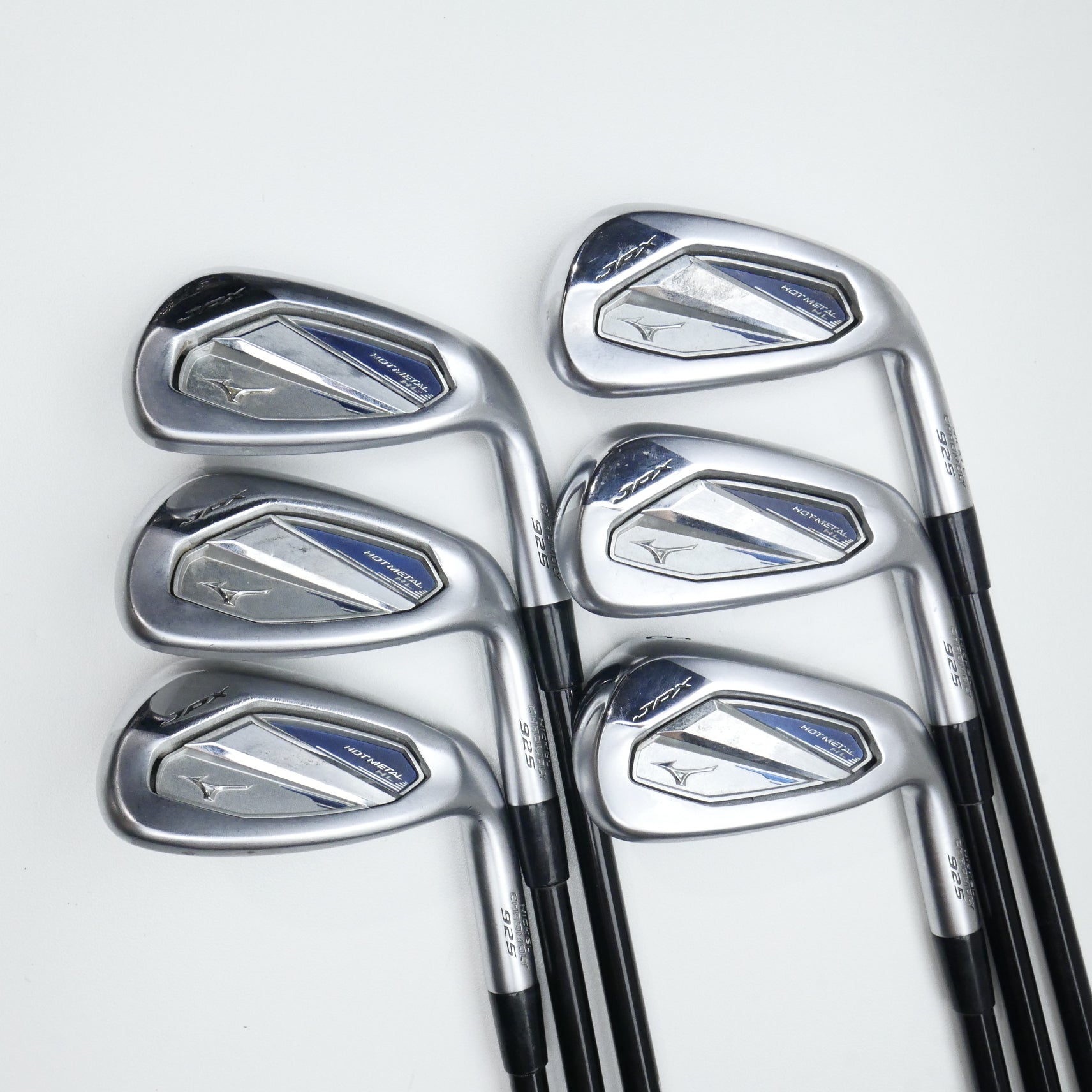 Used Mizuno JPX 925 Hot Metal HL Iron Set / 6 - PW + GW / Regular Flex