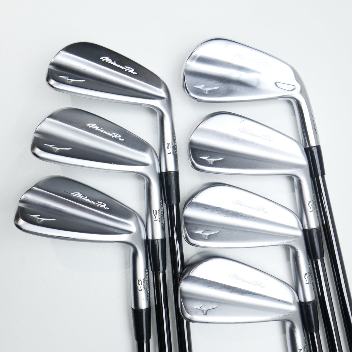 Used Mizuno M-13 & S-1 Combo Iron Set / 4 - PW / Stiff Flex