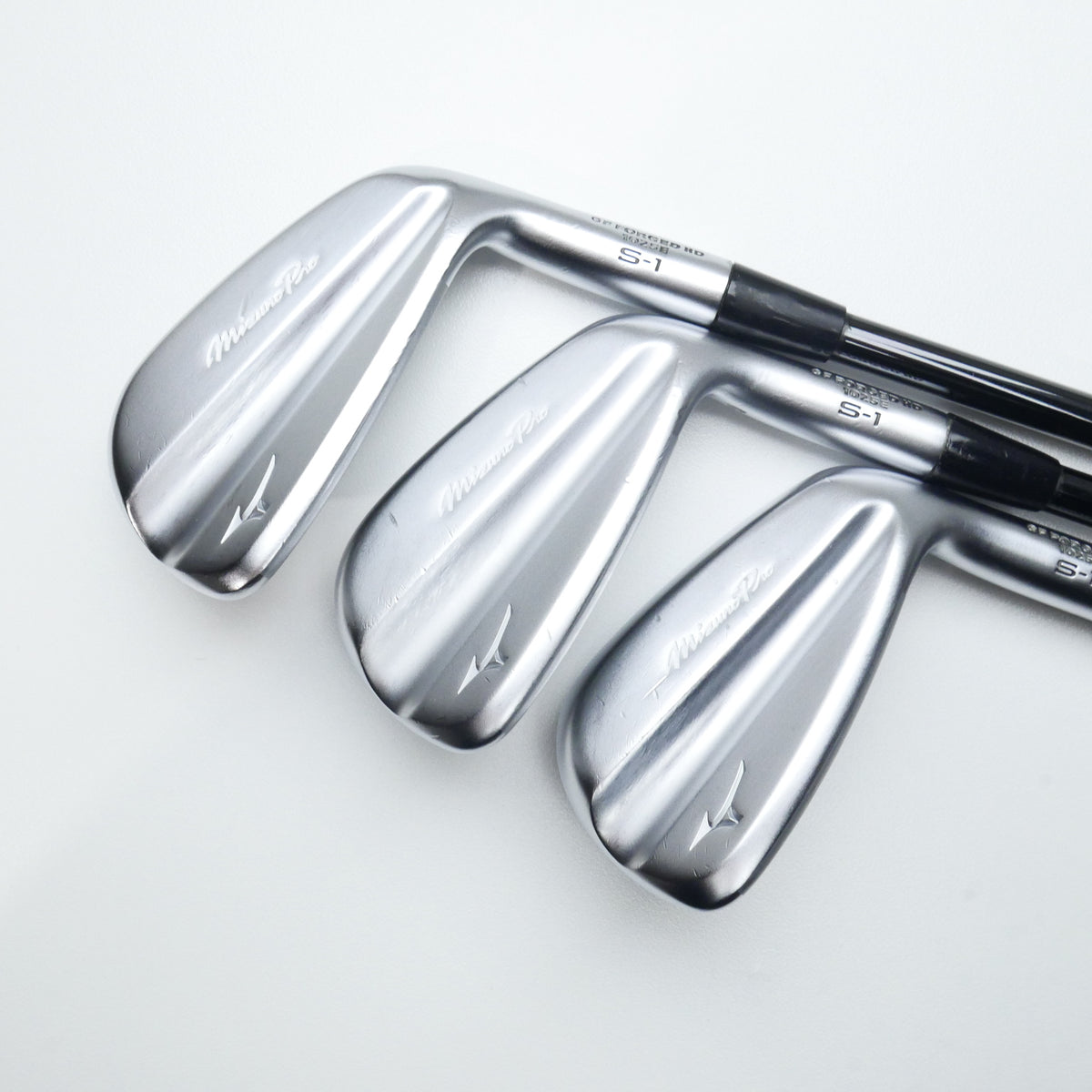 Used Mizuno M-13 & S-1 Combo Iron Set / 4 - PW / Stiff Flex