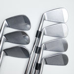 Used Mizuno MP-18 Iron Set / 4 - PW / Stiff Flex