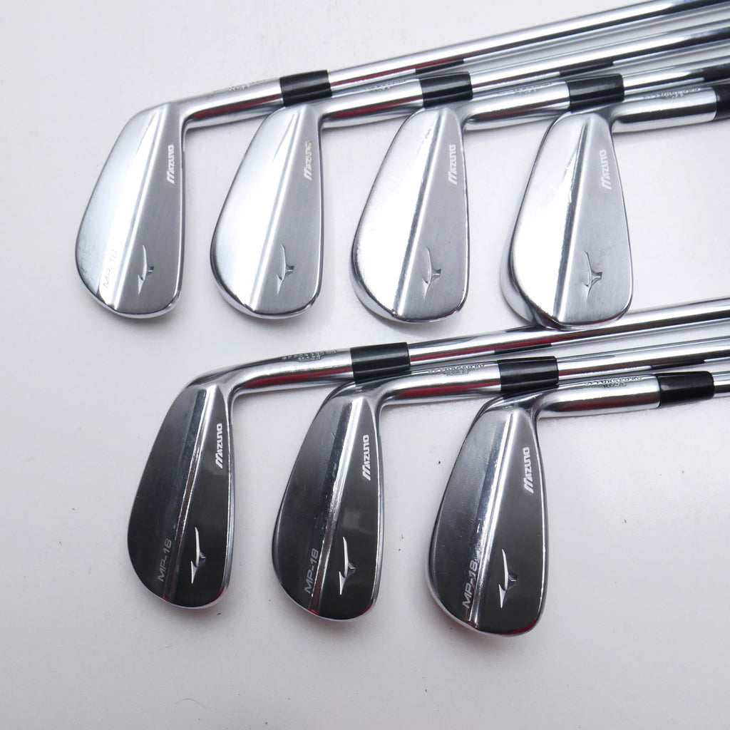 Used Mizuno MP-18 Iron Set / 4 - PW / X-Stiff Flex