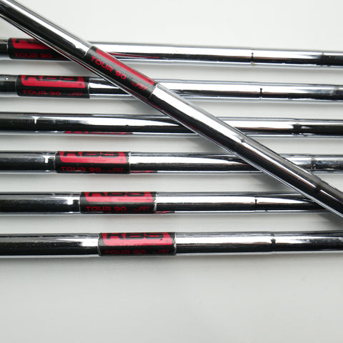 Used Mizuno MP-18 SC & MP-18 Blade Combo Iron Set / 4 - PW / Stiff Flex