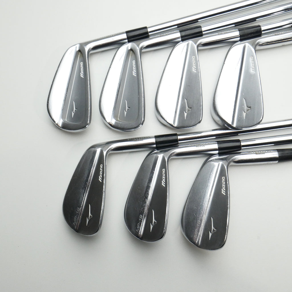 Used Mizuno MP-18 SC & MP-18 Blade Combo Iron Set / 4 - PW / Stiff Flex