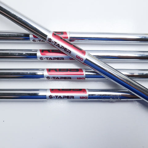 Used Mizuno MP-20 HMB Iron Set / 6 - PW / Stiff Flex