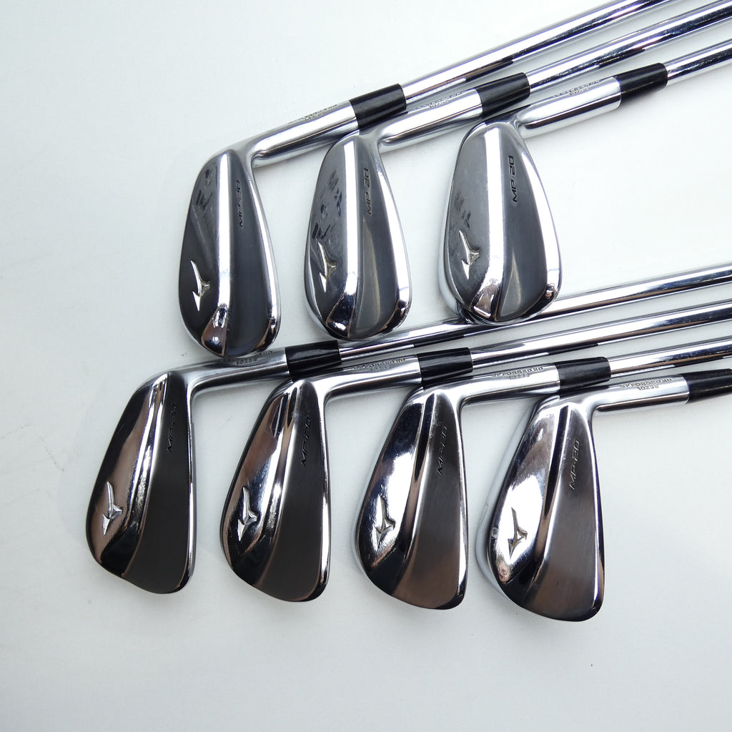 Used Mizuno MP-20 Iron Set / 4 - PW / Stiff Flex