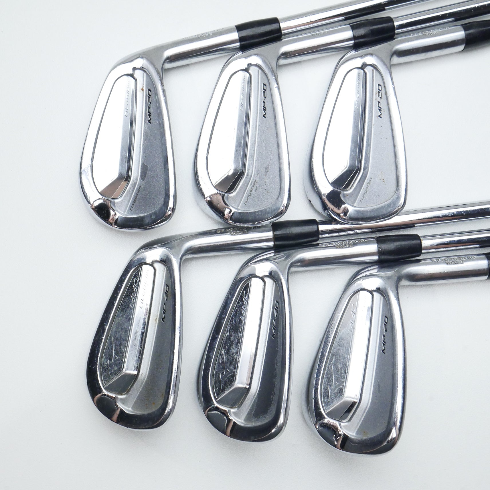 Used Mizuno MP-20 Iron Set / 5 - PW / Stiff Flex