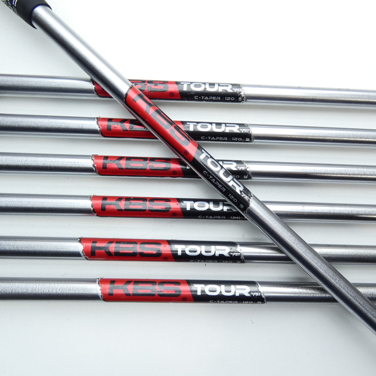 Used Mizuno MP-20 MMC Iron Set / 4 - PW / Stiff Flex