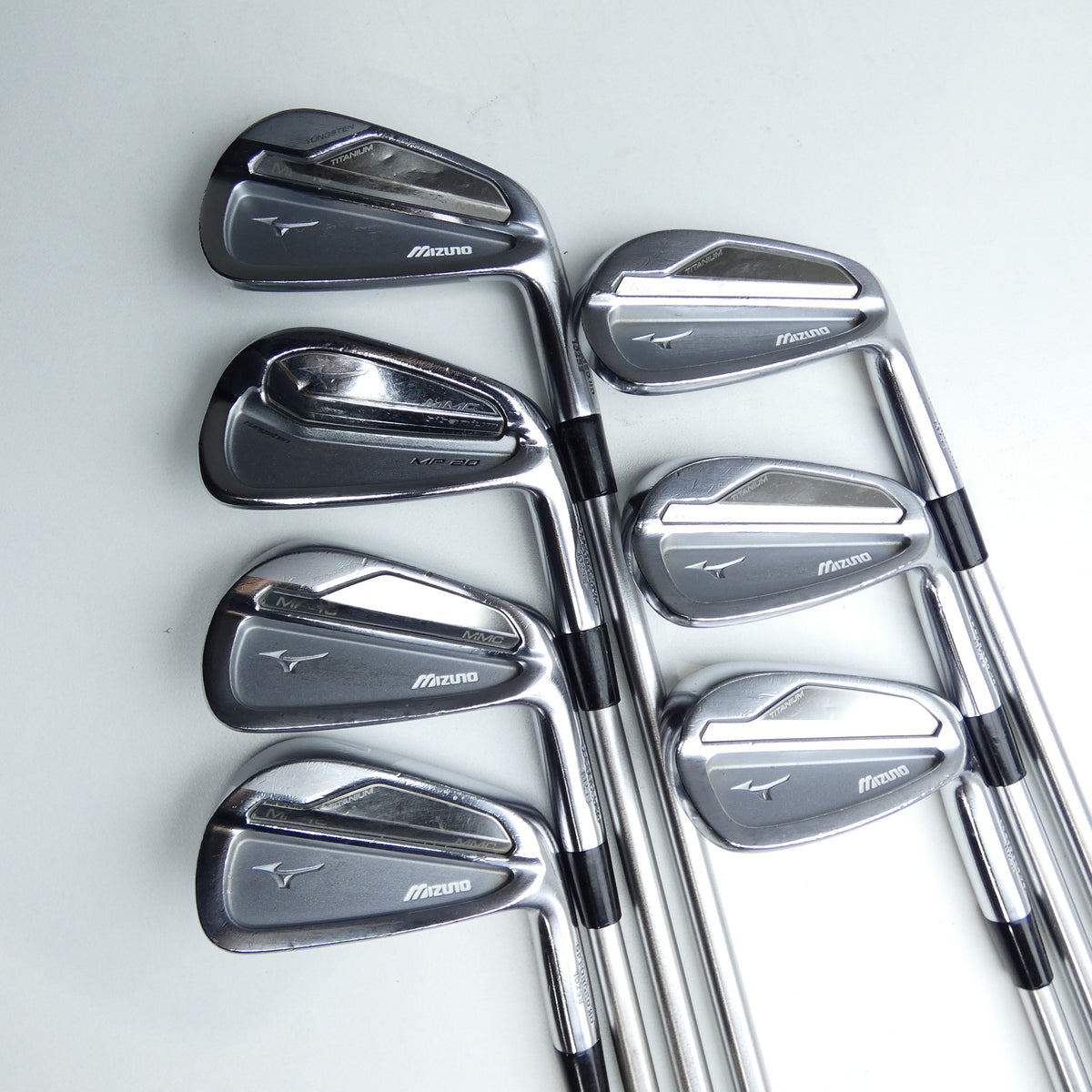 Used Mizuno MP-20 MMC Iron Set / 4 - PW / Stiff Flex