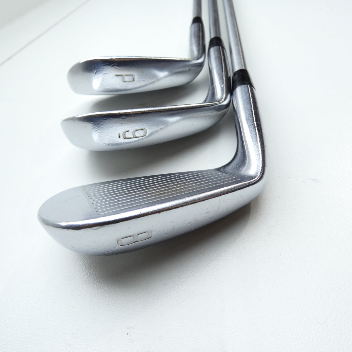 Used Mizuno MP-20 MMC Iron Set / 4 - PW / Stiff Flex
