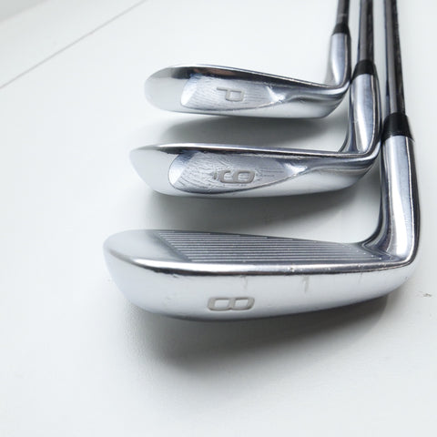 Used Mizuno MP-20 MMC Iron Set / 4 - PW / X-Stiff Flex