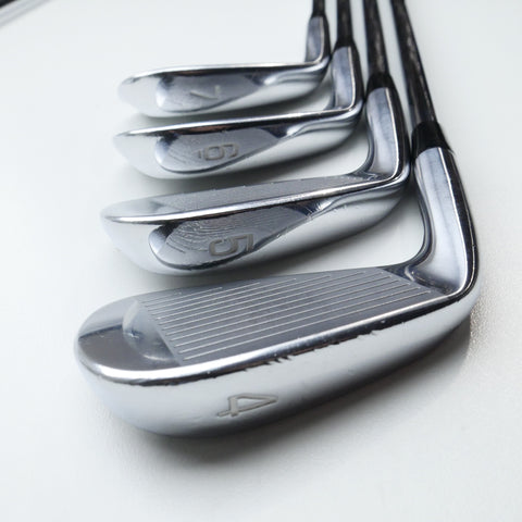 Used Mizuno MP-20 MMC Iron Set / 4 - PW / X-Stiff Flex
