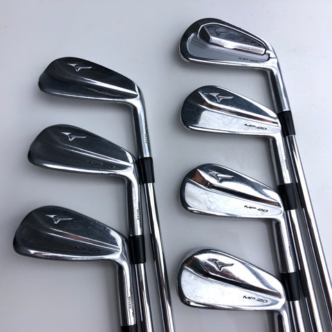 Used Mizuno MP-20 & MP-20 MMC Combo Iron Set / 4 - PW / Stiff Flex