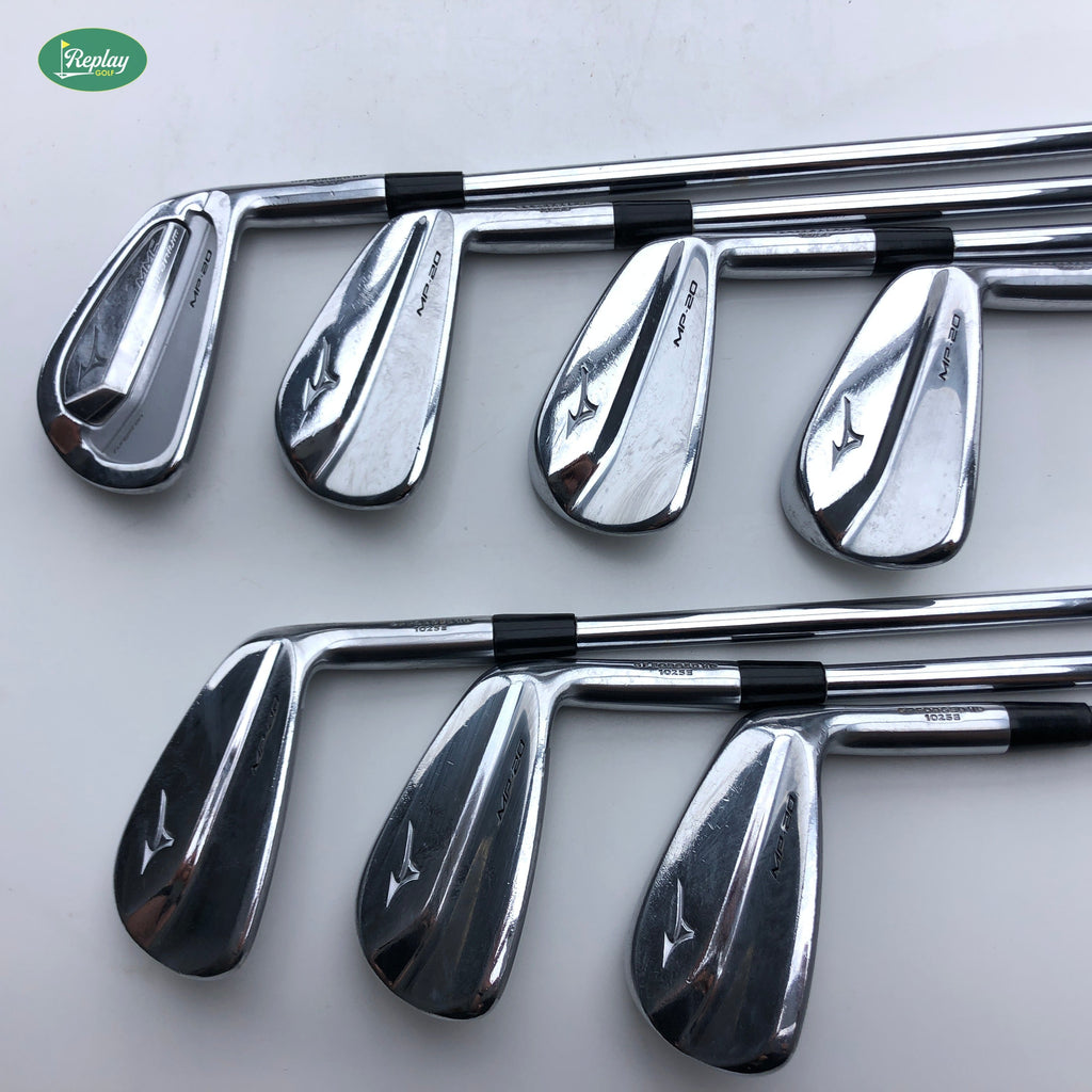 Used Mizuno MP-20 & MP-20 MMC Combo Iron Set / 4 - PW / Stiff Flex