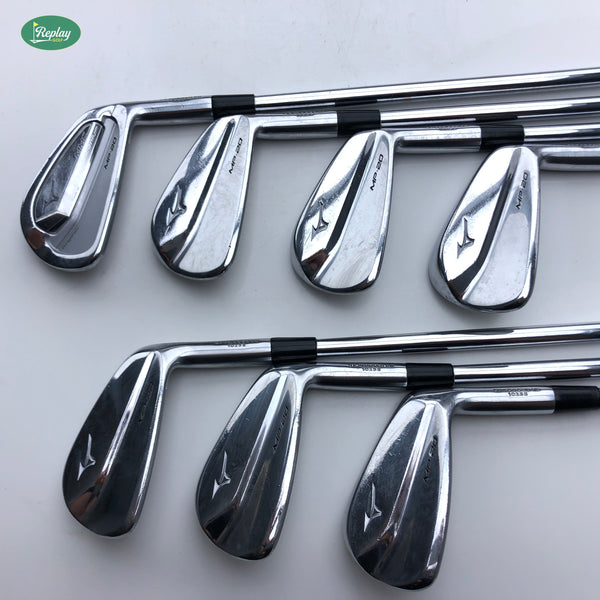 Used Mizuno MP-20 & MP-20 MMC Combo Iron Set / 4 - PW / Stiff Flex
