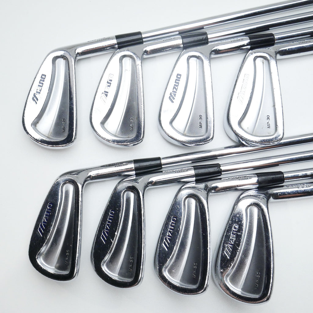 Used Mizuno MP-30 Iron Set / 3 - PW / Stiff Flex