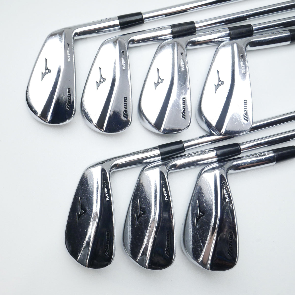 Used Mizuno MP-4 Iron Set / 4 - PW / Stiff Flex