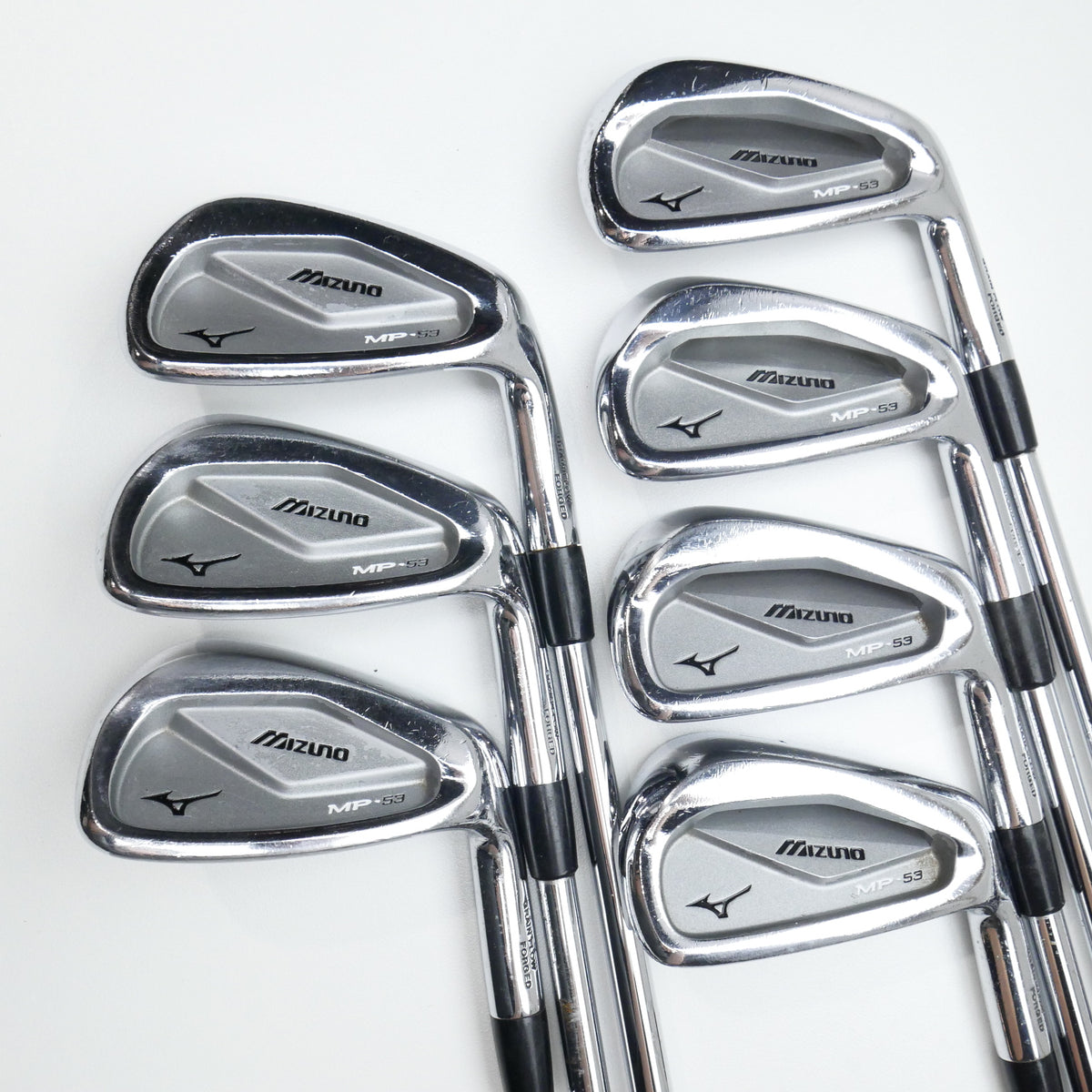Used Mizuno MP-53 Iron Set / 4 - PW / Regular Flex