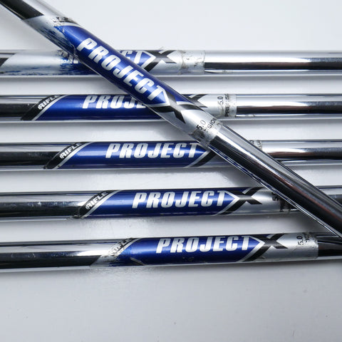 Used Mizuno MP-53 Iron Set / 5 - PW / Lite Flex