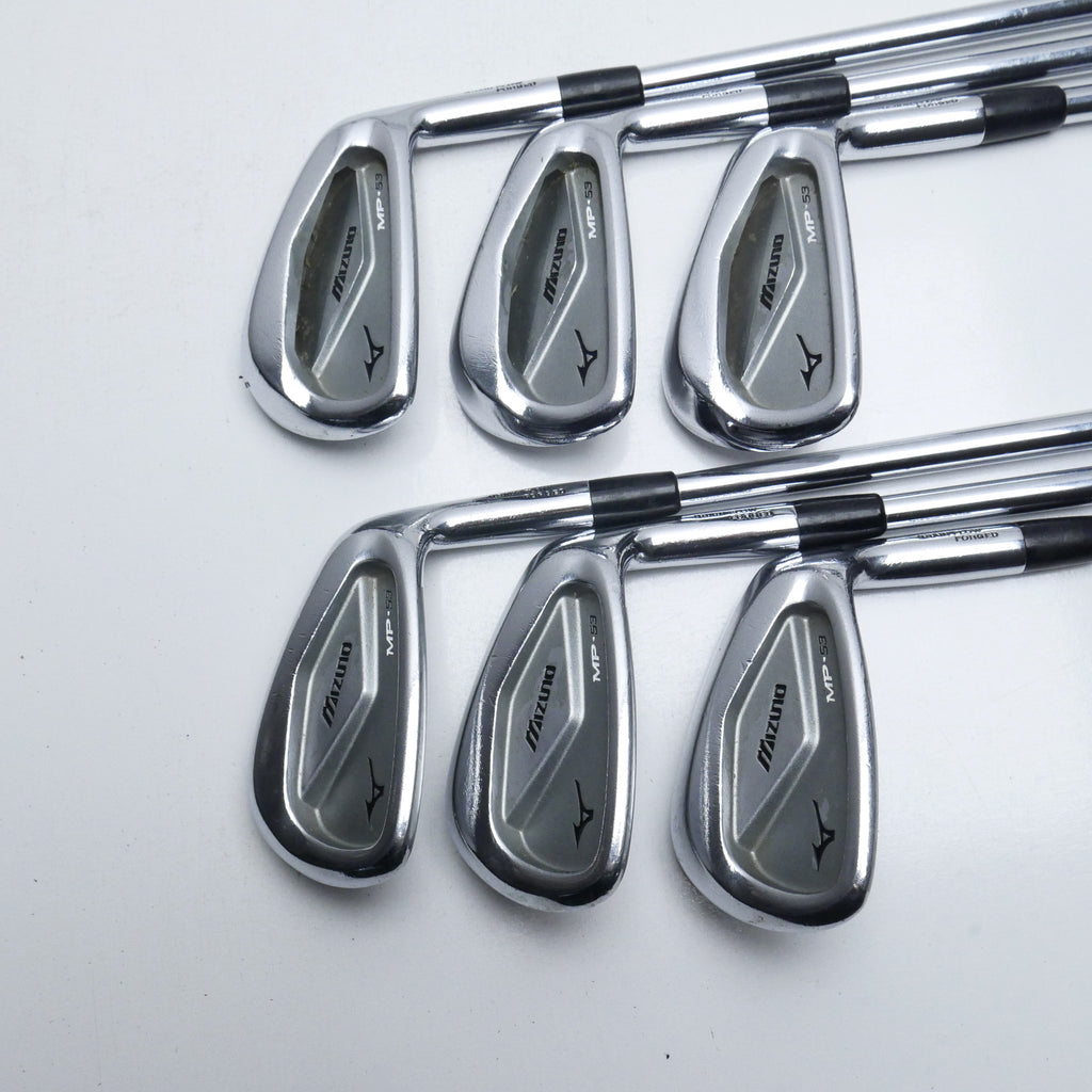 Used Mizuno MP-53 Iron Set / 5 - PW / Lite Flex