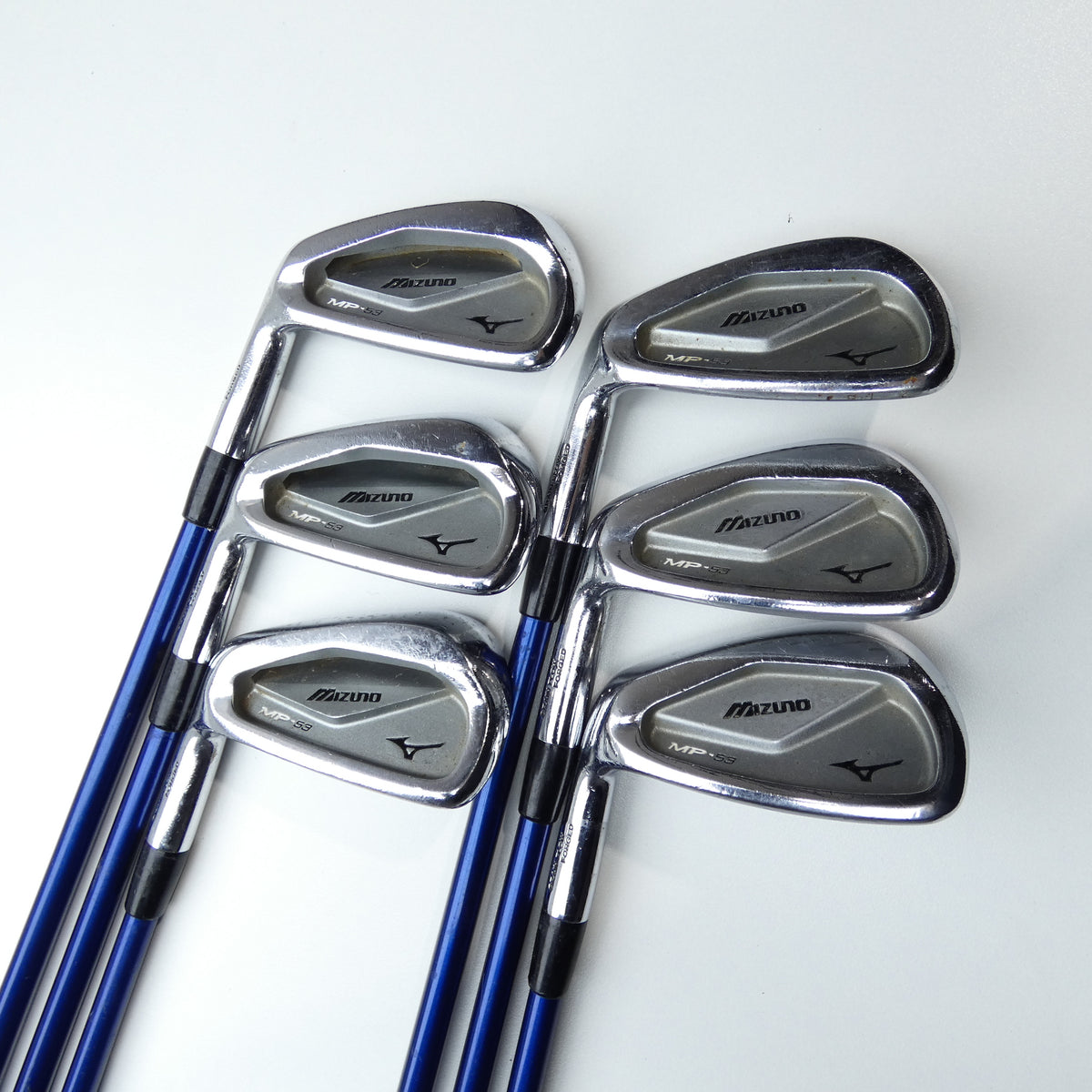 Used Mizuno MP-53 Iron Set / 5 - PW / Senior Flex / Left-Handed