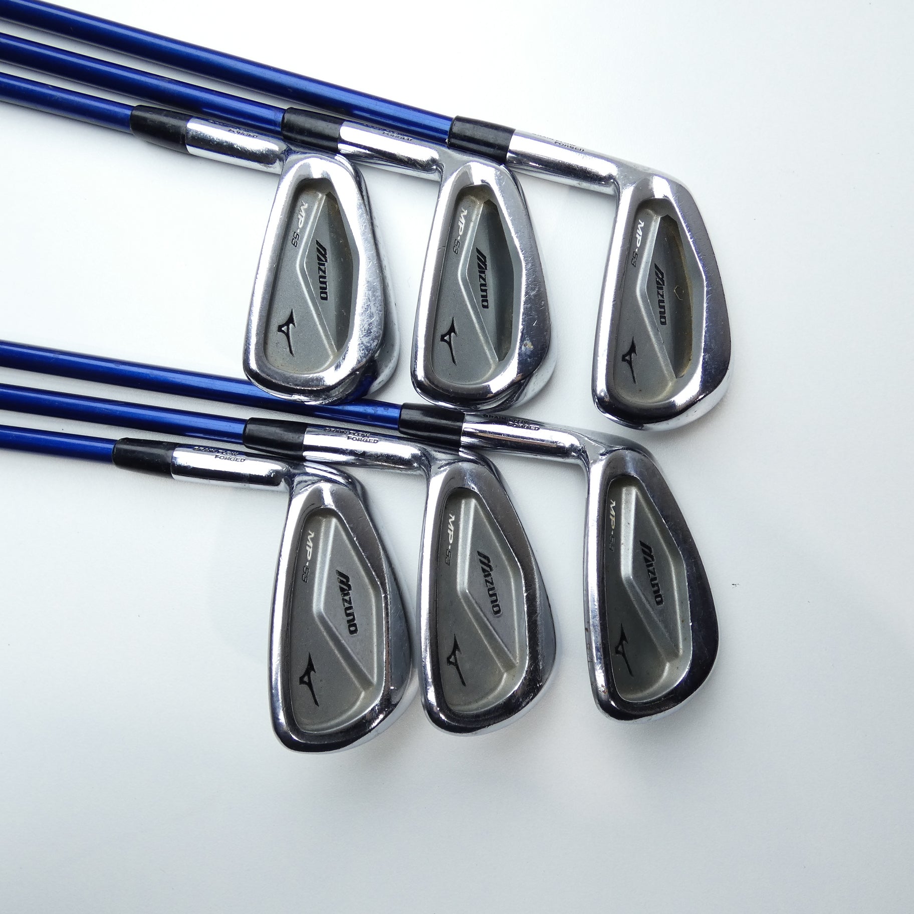 Used Mizuno MP-53 Iron Set / 5 - PW / Senior Flex / Left-Handed